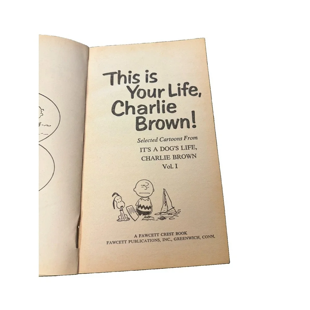 Vintage Peanuts This Is Your Life Charlie Brown Charles Schulz Fawcett 60¢